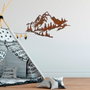 Wallity Mountain - 3 Escultura de pared de metal Multicolor